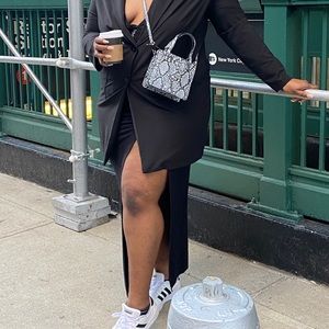 Faux Snake Skin Crossbody Bag